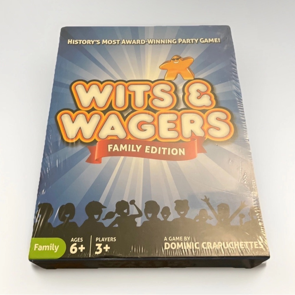 Wits and Wagers Family Edition Factory Sealed Board Game Friends Fun Trivia New
